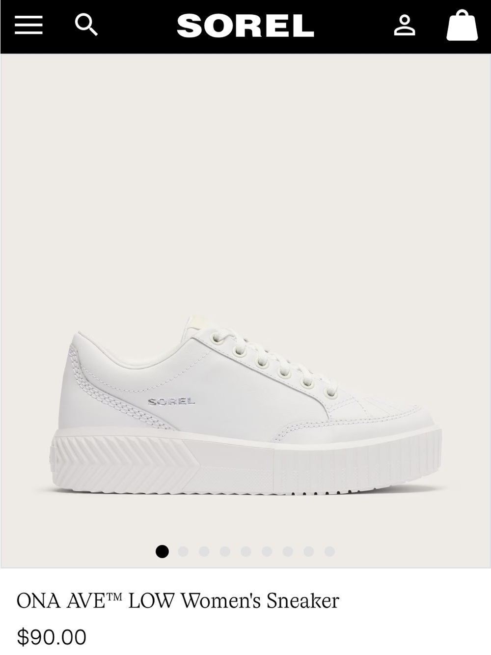 Sorel White Platform Lace-Up Women's Sneakers NWOB